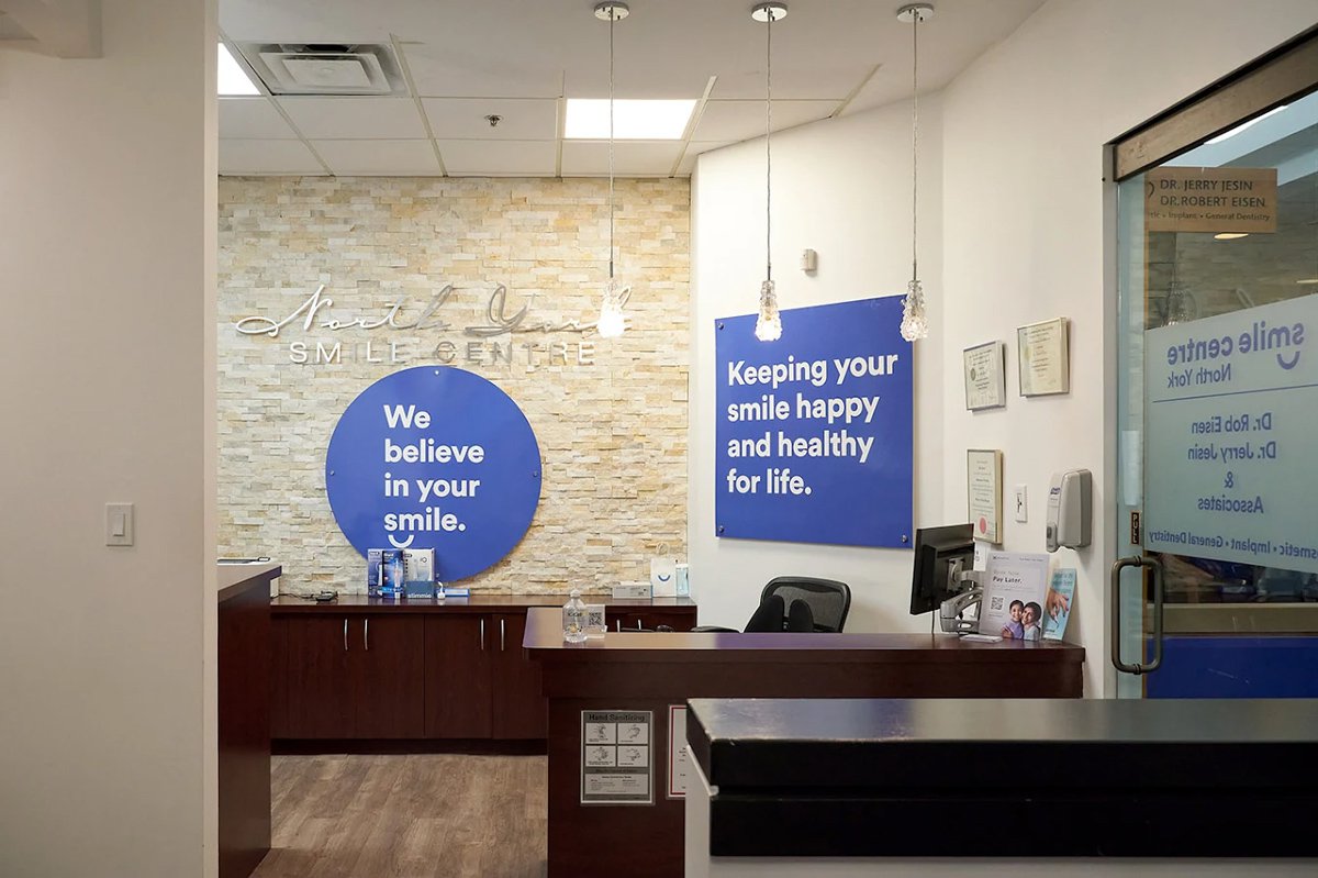 Your Full Dental Service in North York | North York Smile Centre Reception Area